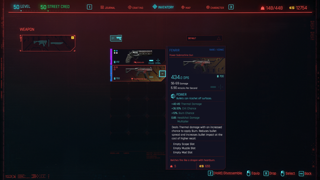 The Fenrir Iconic weapon, compared to the regular revolver with a normal background.