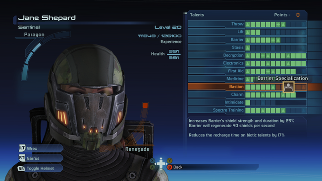 Specialization lets you choose one final bonus for your class of choice - but you can only pick it once.